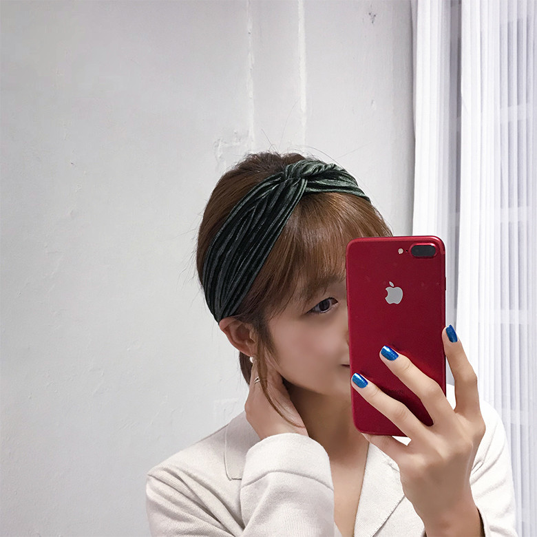 Hair Accessories Velvet Wrinkle Bandana Hair Turba