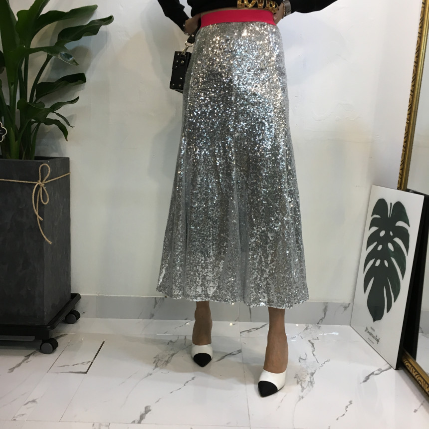 Mermaid Sequins Long Skirt Lovely Look Kid Girl Co