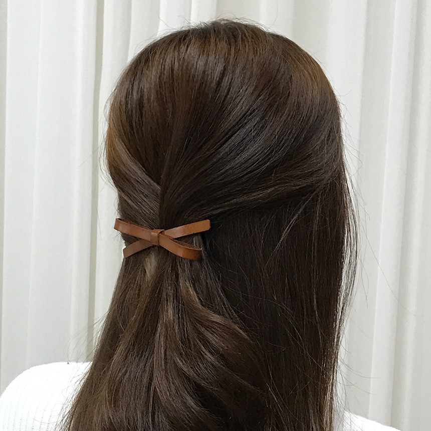 Hair Accessories Leather Ribbon Hairpin Date Slim 