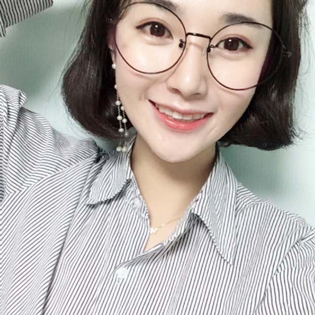오버사이즈 가벼운 둥근 안경테 남자 여자 공용 - 상세 이미지 4