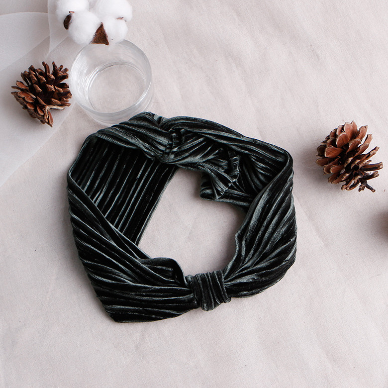 Hair Accessories Velvet Wrinkle Bandana Hair Turba