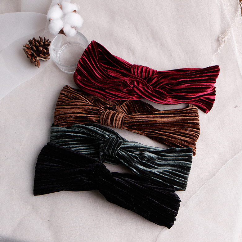 Hair Accessories Velvet Wrinkle Bandana Hair Turba