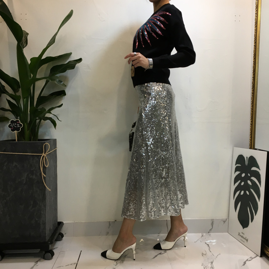 Mermaid Sequins Long Skirt Lovely Look Kid Girl Co