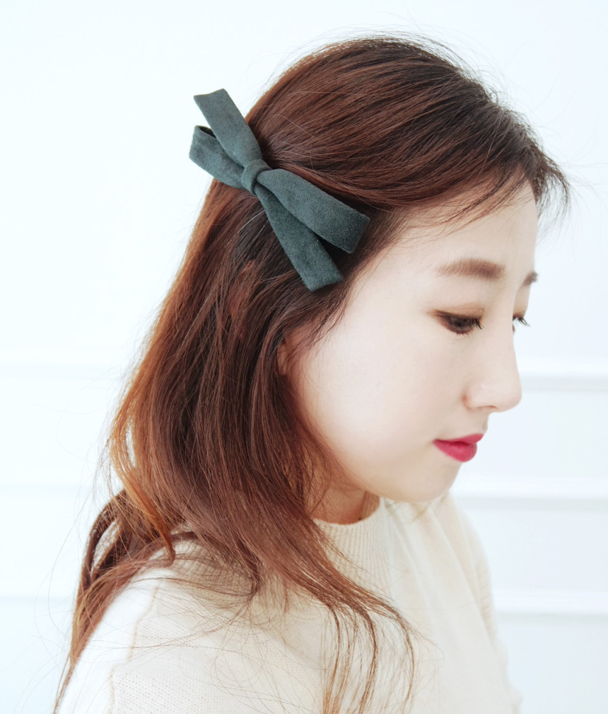 Hair Accessories Daily Simple Suede Ribbon Hairpin
