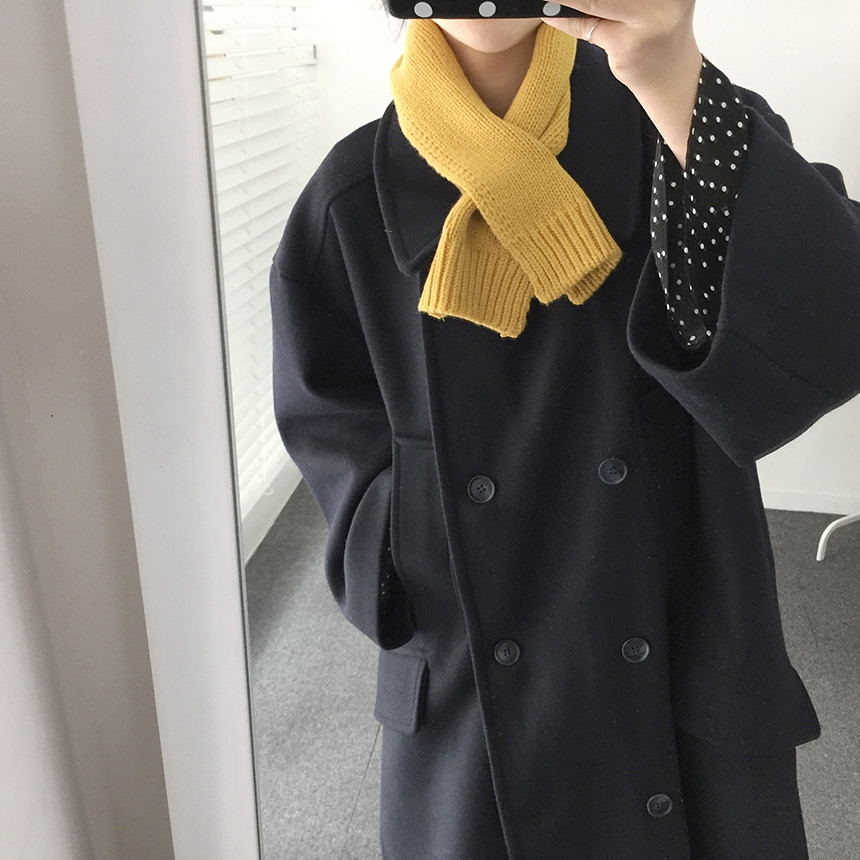 Wool Petit Scarf Shawl Neck Warmer Coordinate Mini