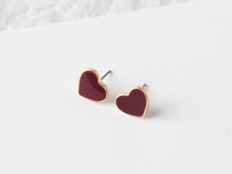 Heart Velvet 6set Set Earrings Daily New Year Part