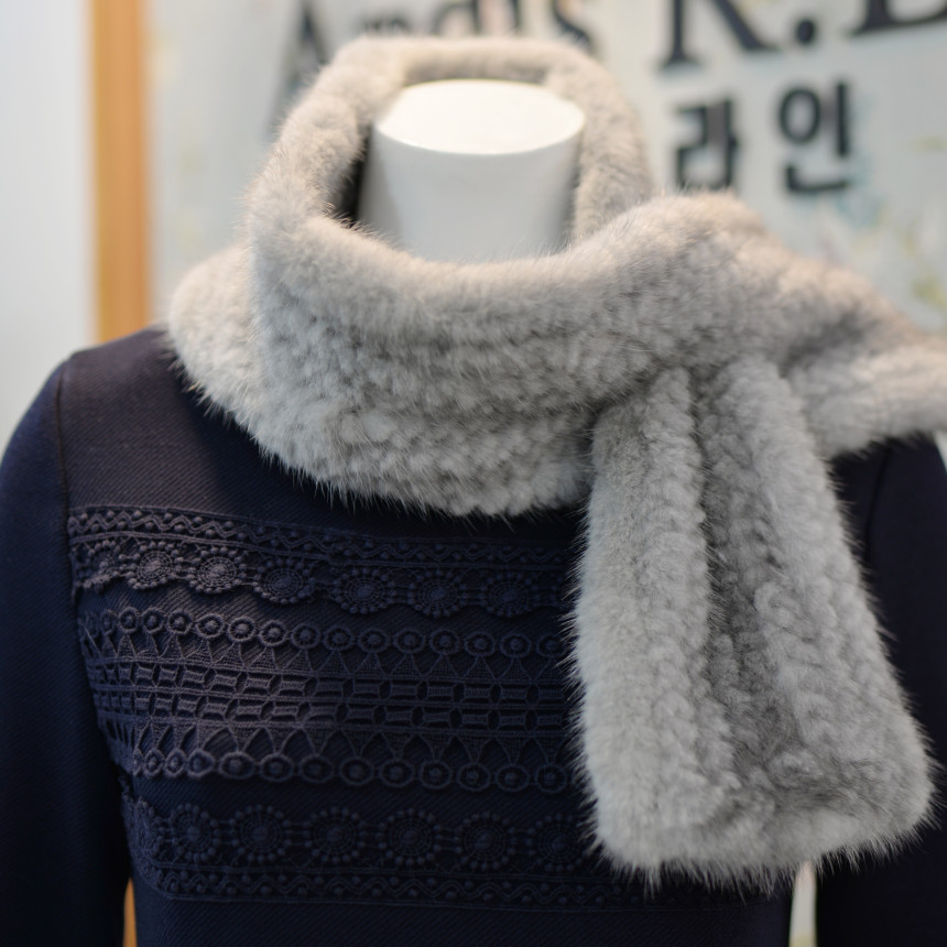 Andy Skinkin Minking Muffler A1HDA401A Elegant and