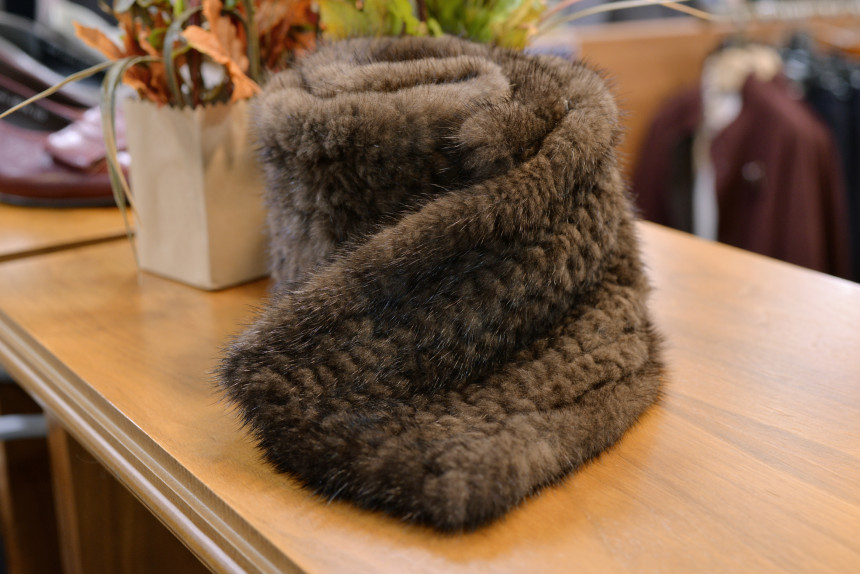 Andy Skinkin Minking Muffler A1HDA401A Elegant and