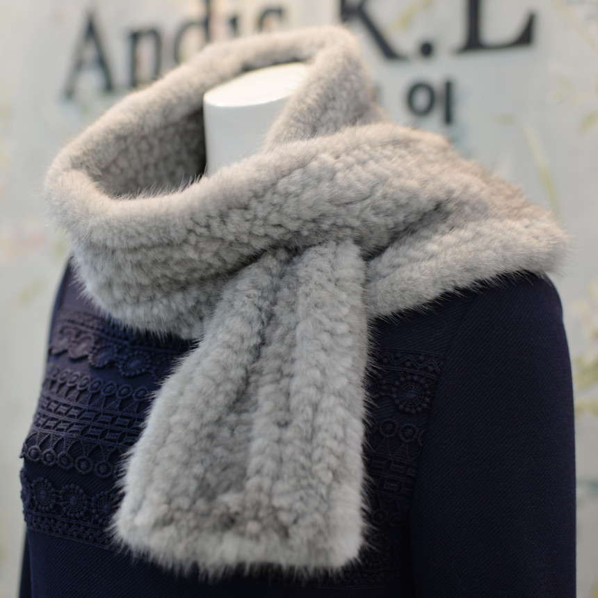 Andy Skinkin Minking Muffler A1HDA401A Elegant and