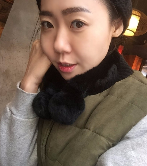 Rex Rabbit Fur Scarf Petit Magnet Warmer Shawl Cho