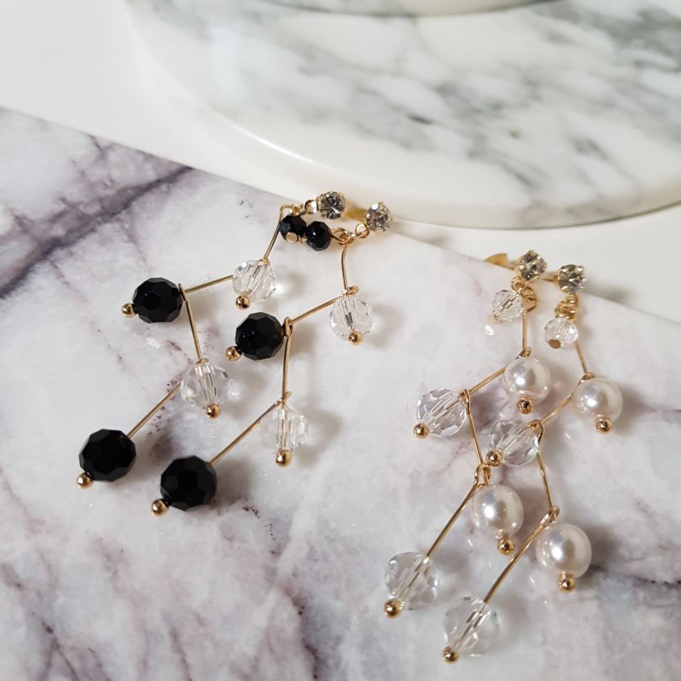 Heidi Crystal Dot Long Drop Earrings Women Loose R