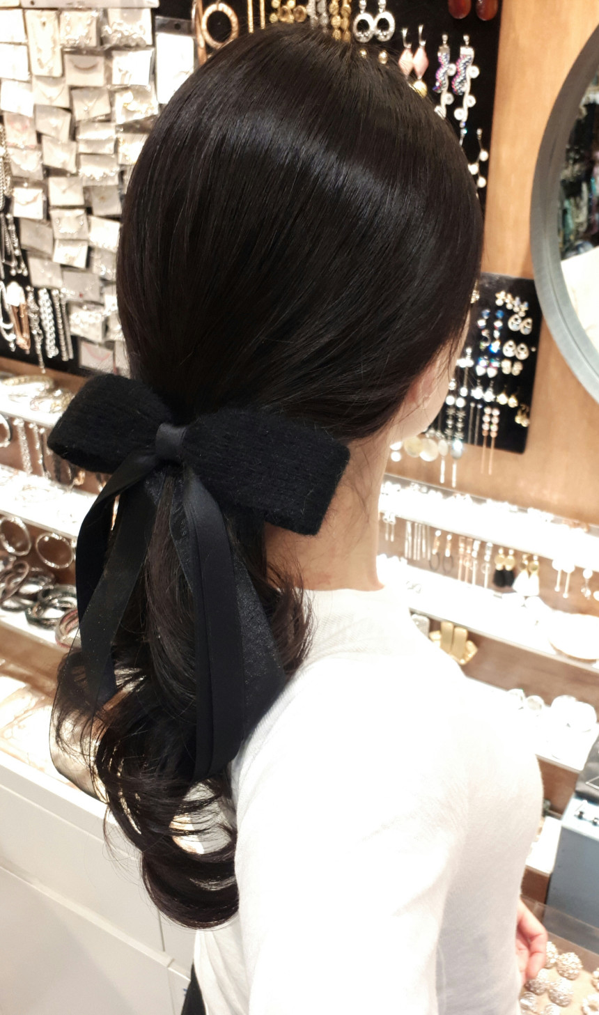 Hair Accessories Angora embroidered fabrics and ma