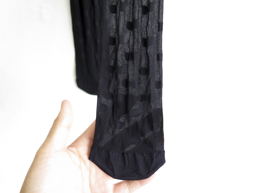 20D black dot stocking pattern see-through 20D