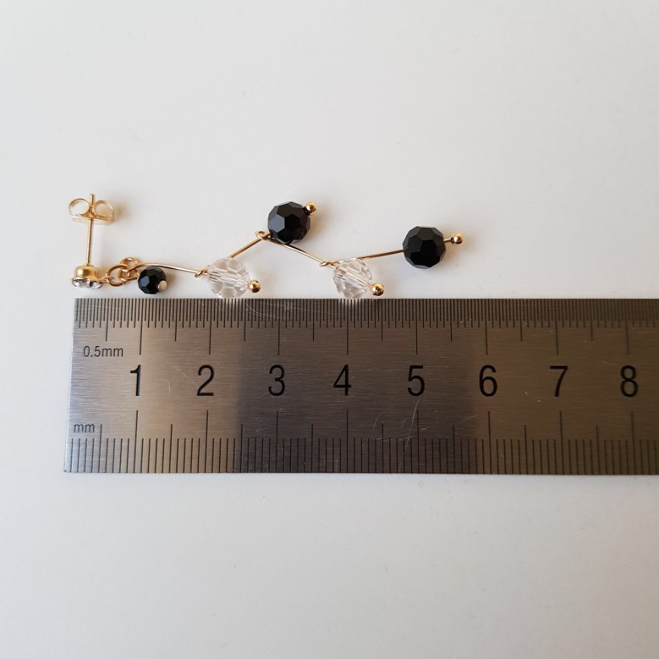 Heidi Crystal Dot Long Drop Earrings Women Loose R