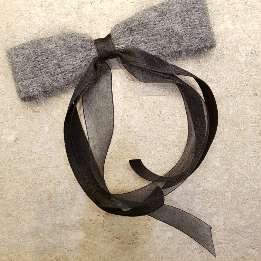 Hair Accessories Angora embroidered fabrics and ma