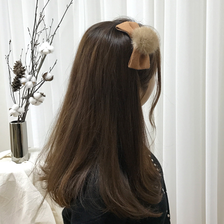 Hair Accessories Mink headband on ribbon Race hair