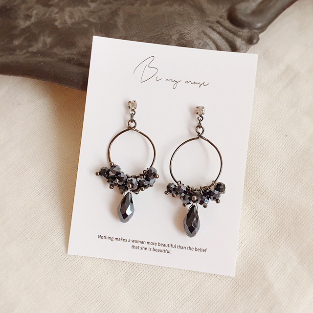 Black Antique Long Drop Earrings 10 Collection Bol