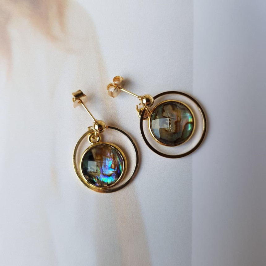 <b><p>Riju circle Mother-Daughter Drop Earrings</p></b><b><p>リージュ サークル 螺鈿 ドロップイヤリング 洗練された ナチュラルな 優雅に ゴャスなムード</p></b><br /><br /><p align='center'>