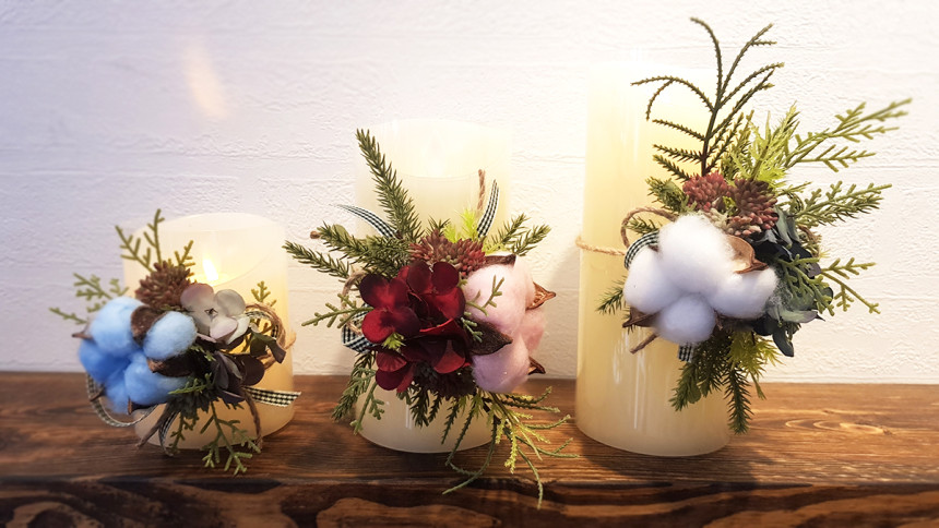 LED Cotton Cotton Flower Candle led candle housewa