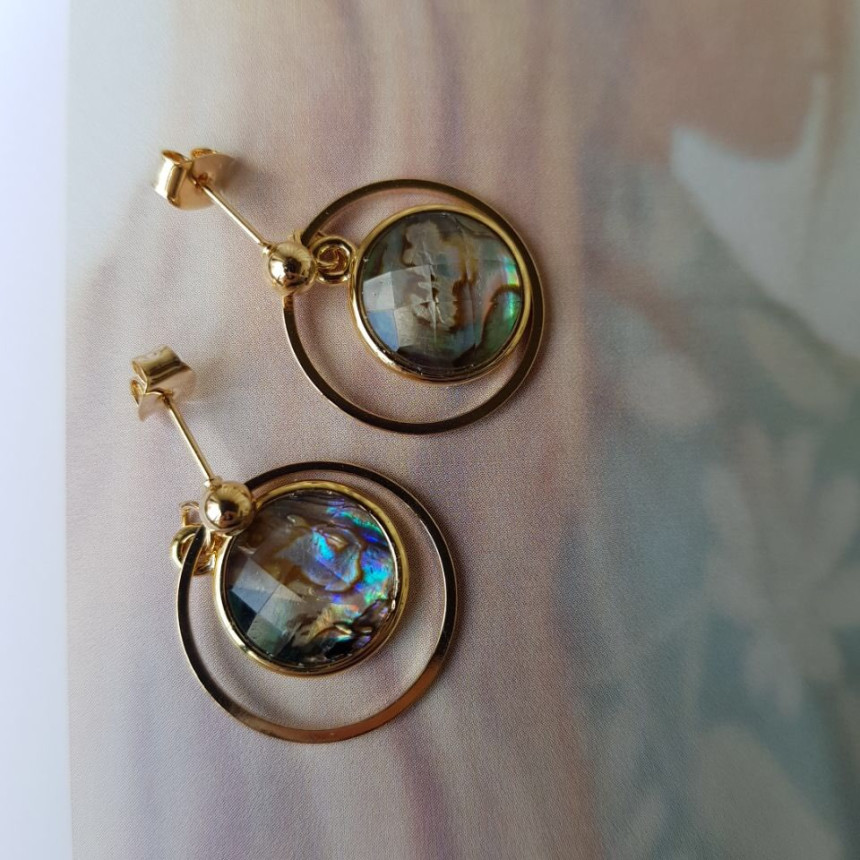 <b><p>Riju circle Mother-Daughter Drop Earrings</p></b><b><p>リージュ サークル 螺鈿 ドロップイヤリング 洗練された ナチュラルな 優雅に ゴャスなムード</p></b><br /><br /><p align='center'>