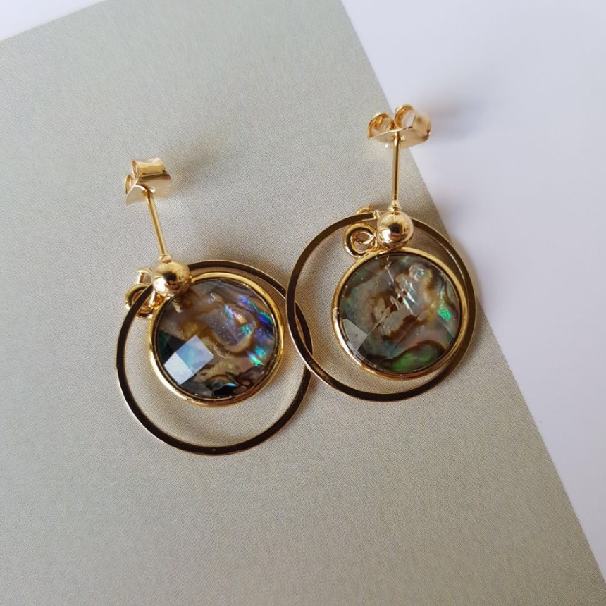 <b><p>Riju circle Mother-Daughter Drop Earrings</p></b><b><p>リージュ サークル 螺鈿 ドロップイヤリング 洗練された ナチュラルな 優雅に ゴャスなムード</p></b><br /><br /><p align='center'>