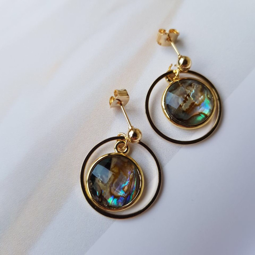 <b><p>Riju circle Mother-Daughter Drop Earrings</p></b><b><p>リージュ サークル 螺鈿 ドロップイヤリング 洗練された ナチュラルな 優雅に ゴャスなムード</p></b><br /><br /><p align='center'>