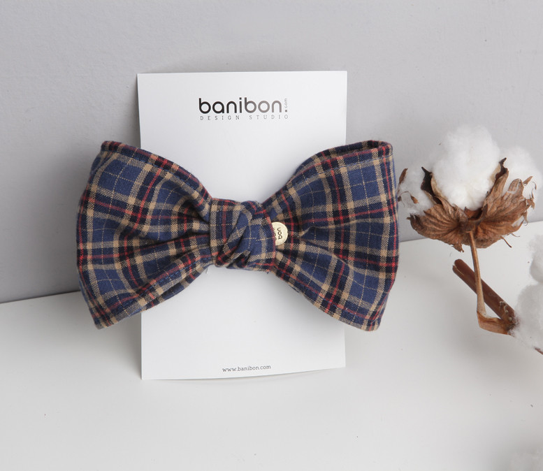 Hair Accessories Ibn Vintage Check Hairpin