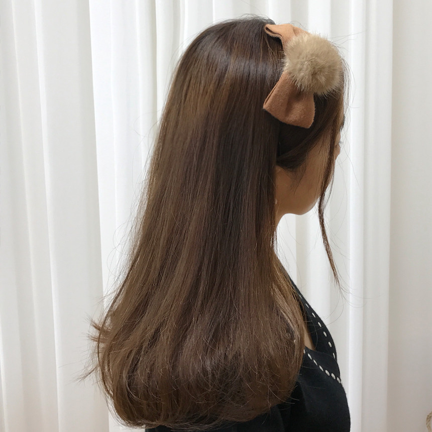 Hair Accessories Mink headband on ribbon Race hair