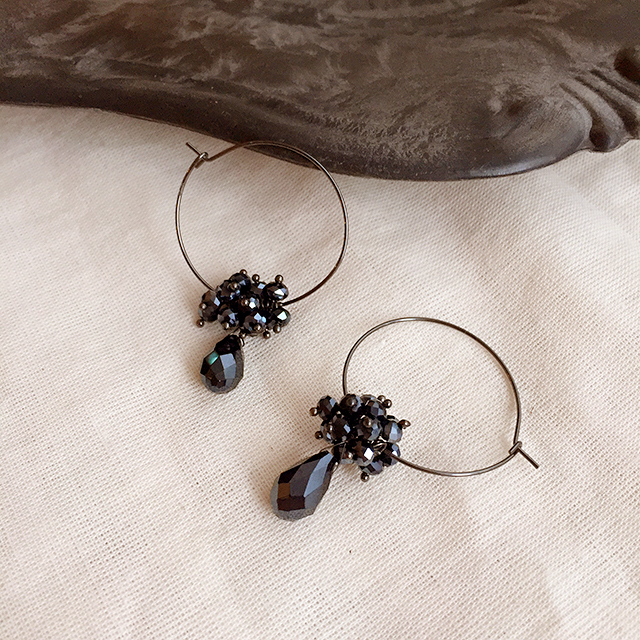Black Antique Long Drop Earrings 10 Collection Bol