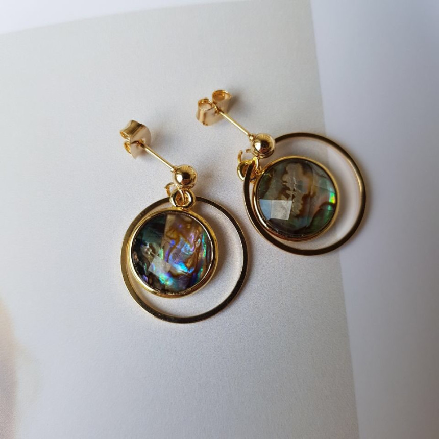 <b><p>Riju circle Mother-Daughter Drop Earrings</p></b><b><p>リージュ サークル 螺鈿 ドロップイヤリング 洗練された ナチュラルな 優雅に ゴャスなムード</p></b><br /><br /><p align='center'>