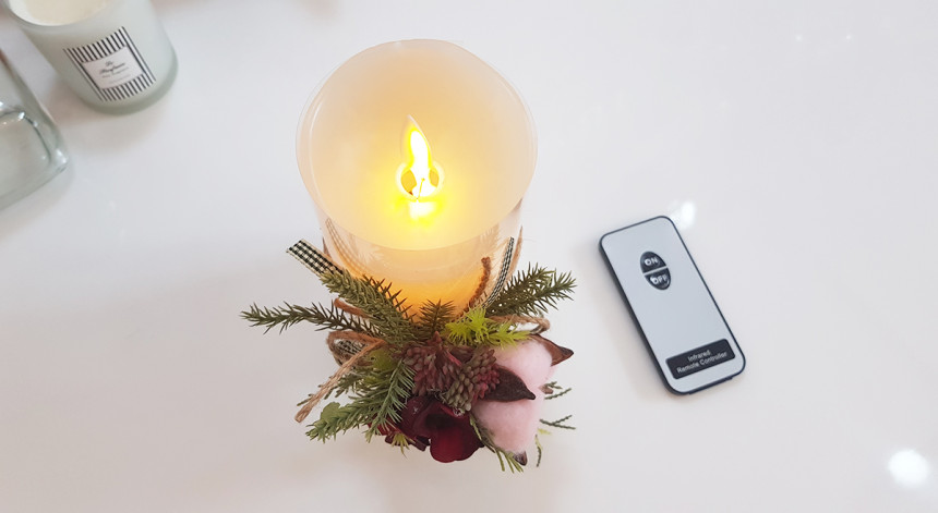 LED Cotton Cotton Flower Candle led candle housewa