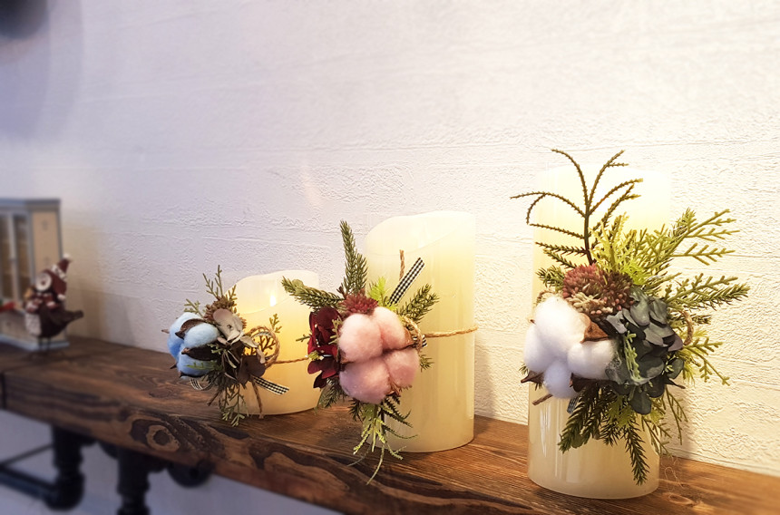 LED Cotton Cotton Flower Candle led candle housewa