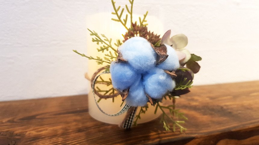 LED Cotton Cotton Flower Candle led candle housewa