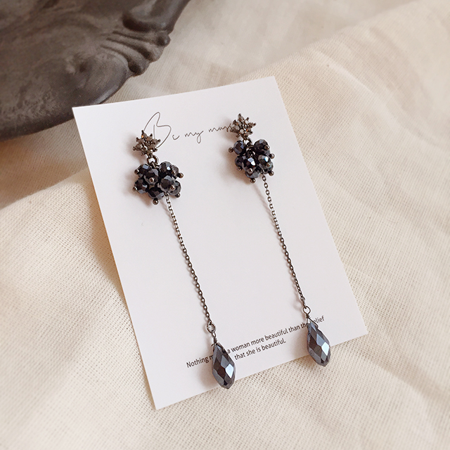 Black Antique Long Drop Earrings 10 Collection Bol