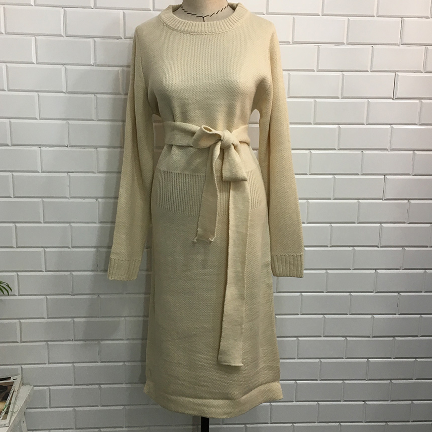 Daily knit dress Winter tight feminine wedding gue