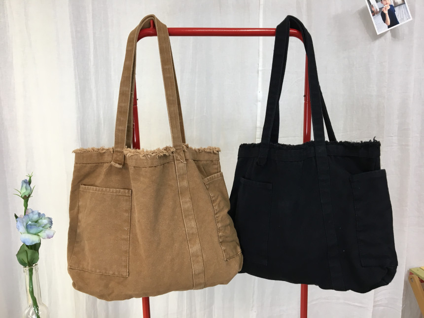 Pocket Canvas Eco Bag Vintage Bags Bigbag Travel A