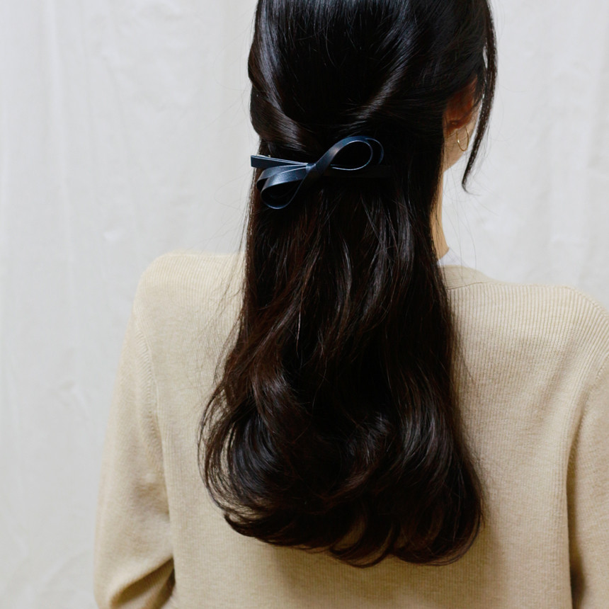Hair Accessories Layered ribbon pin Scissors Slim 