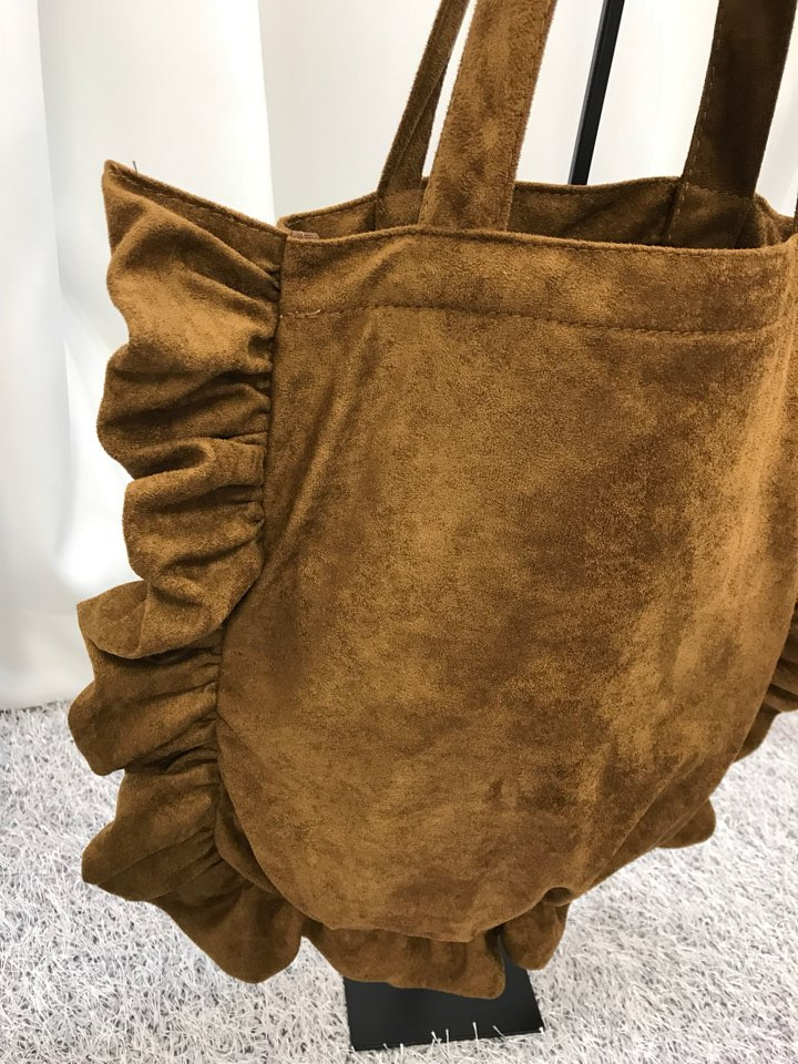 Suede Shirring Eco Bag Scissors Snooping Styling G