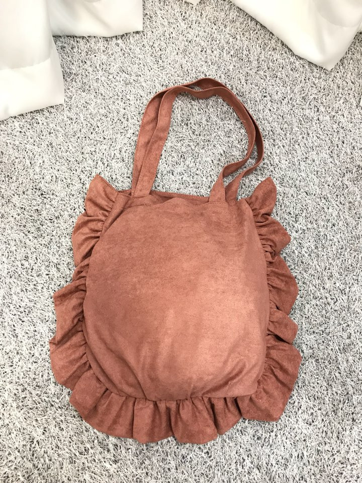 Suede Shirring Eco Bag Scissors Snooping Styling G