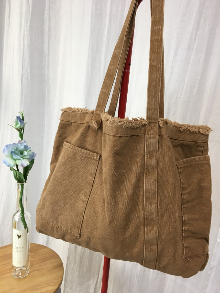 Pocket Canvas Eco Bag Vintage Bags Bigbag Travel A