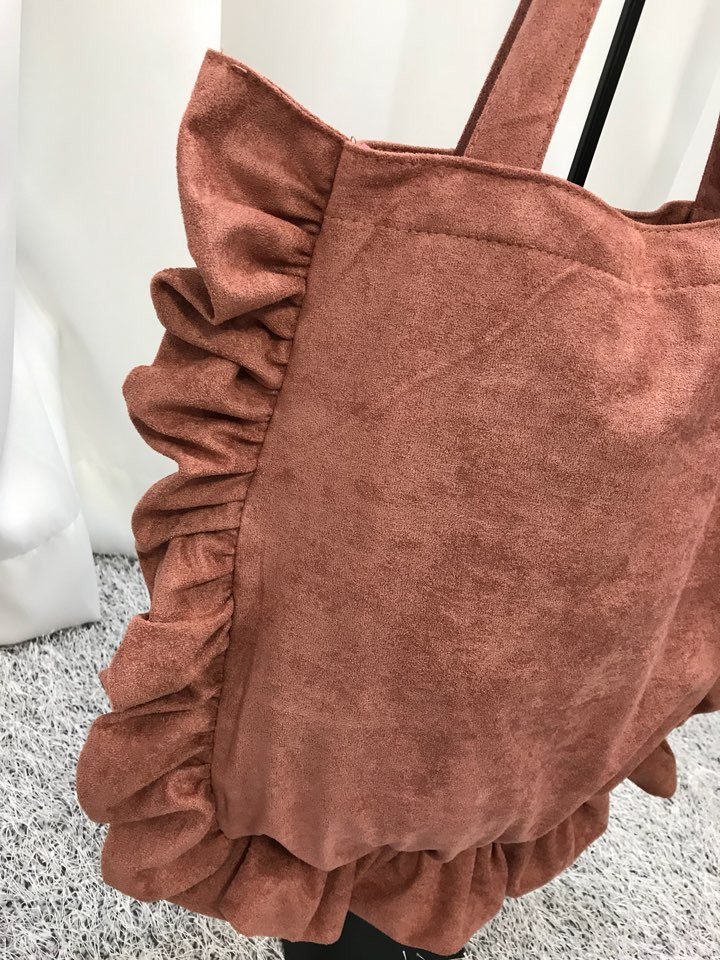 Suede Shirring Eco Bag Scissors Snooping Styling G