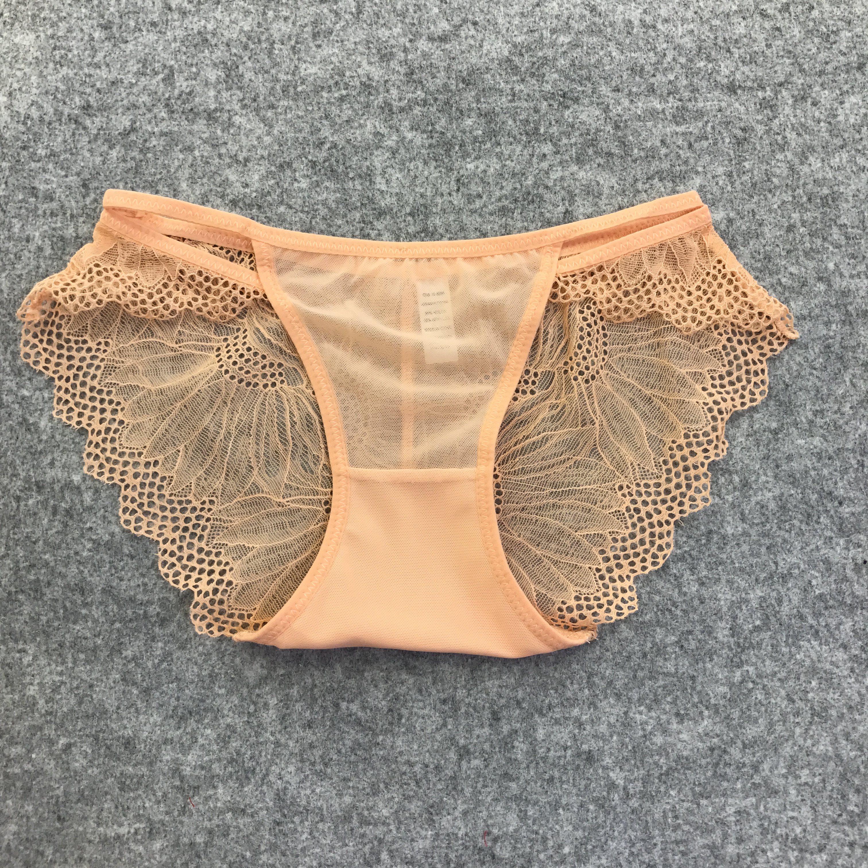 Panty thongs see-through nylon sexy tongue lace wo