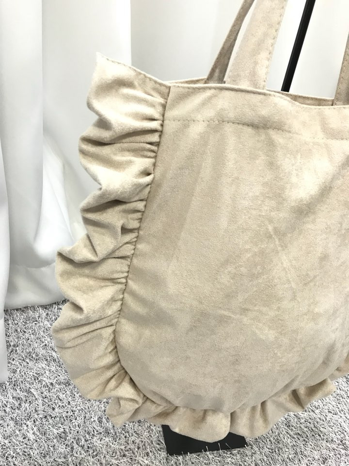 Suede Shirring Eco Bag Scissors Snooping Styling G