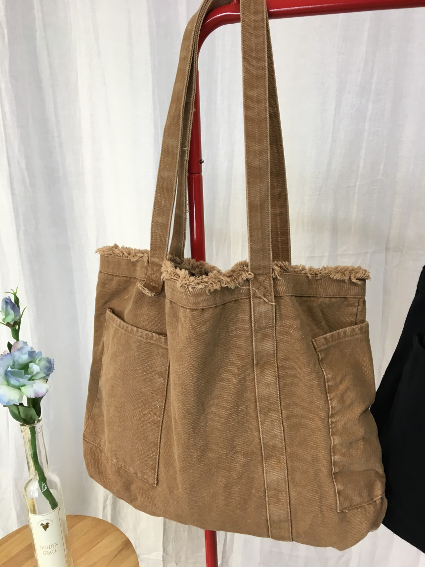 Pocket Canvas Eco Bag Vintage Bags Bigbag Travel A