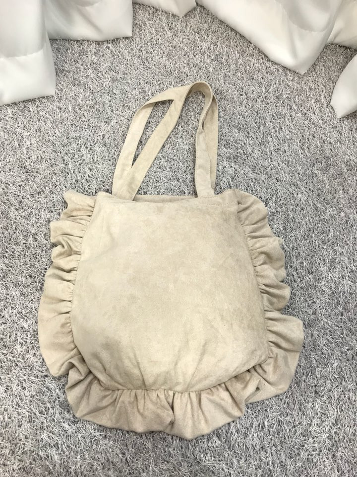 Suede Shirring Eco Bag Scissors Snooping Styling G