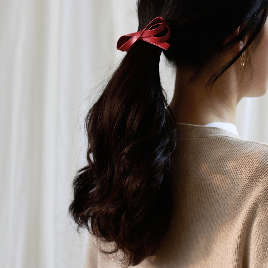Hair Accessories Layered ribbon pin Scissors Slim 