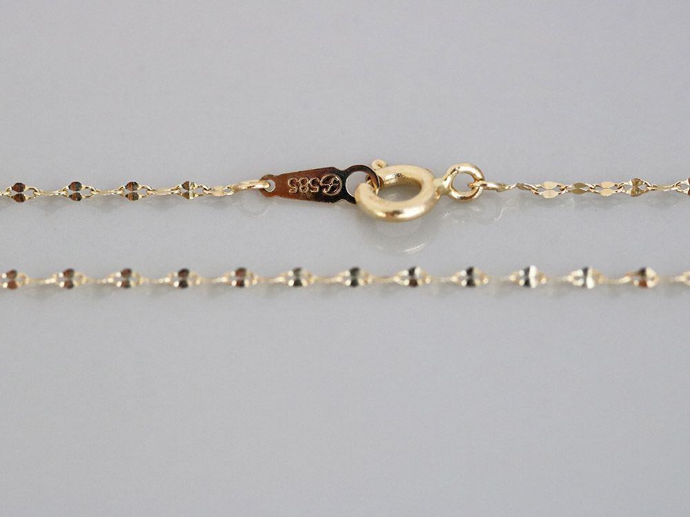 14K daily necklace chain 7 species 14k rose gold f