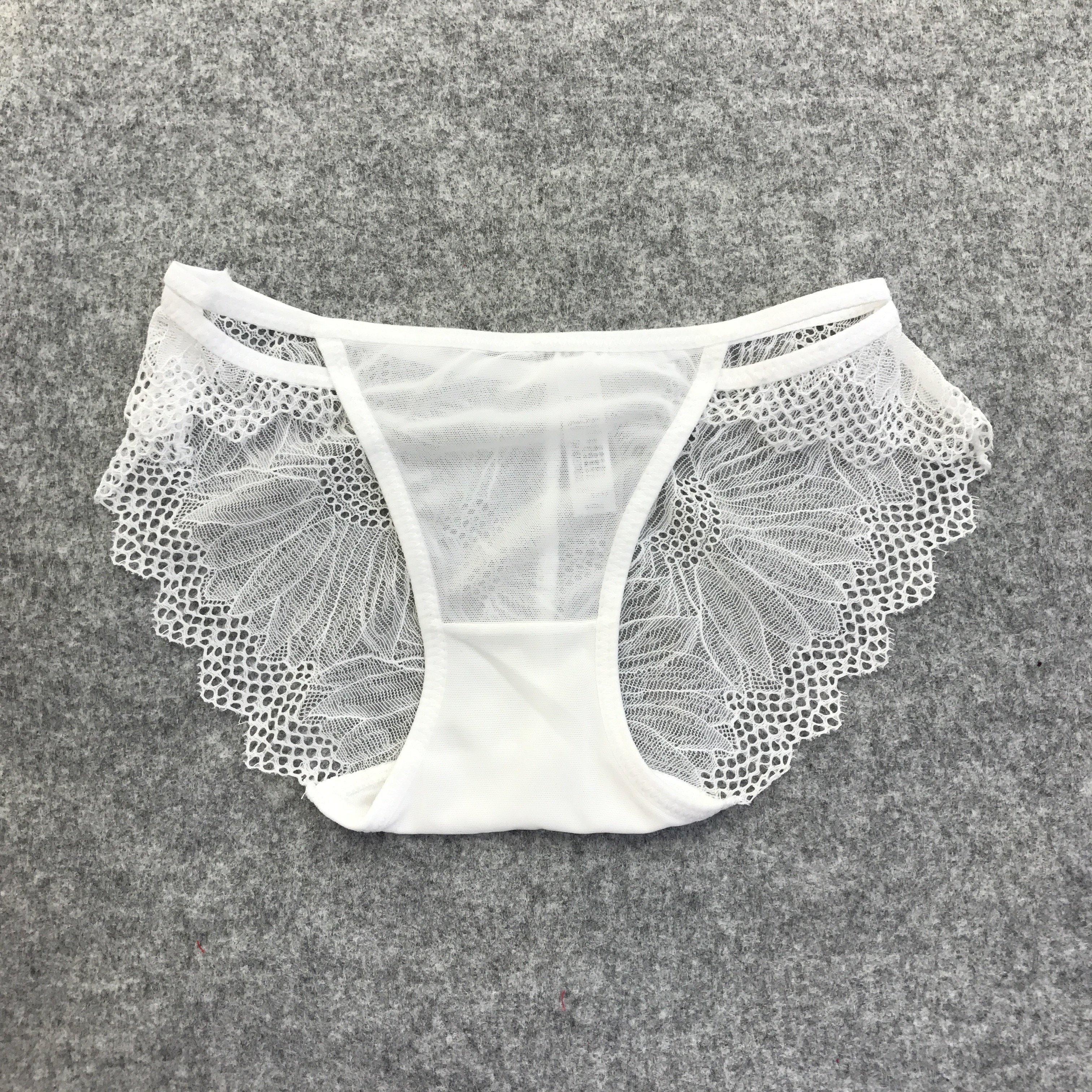 Panty thongs see-through nylon sexy tongue lace wo