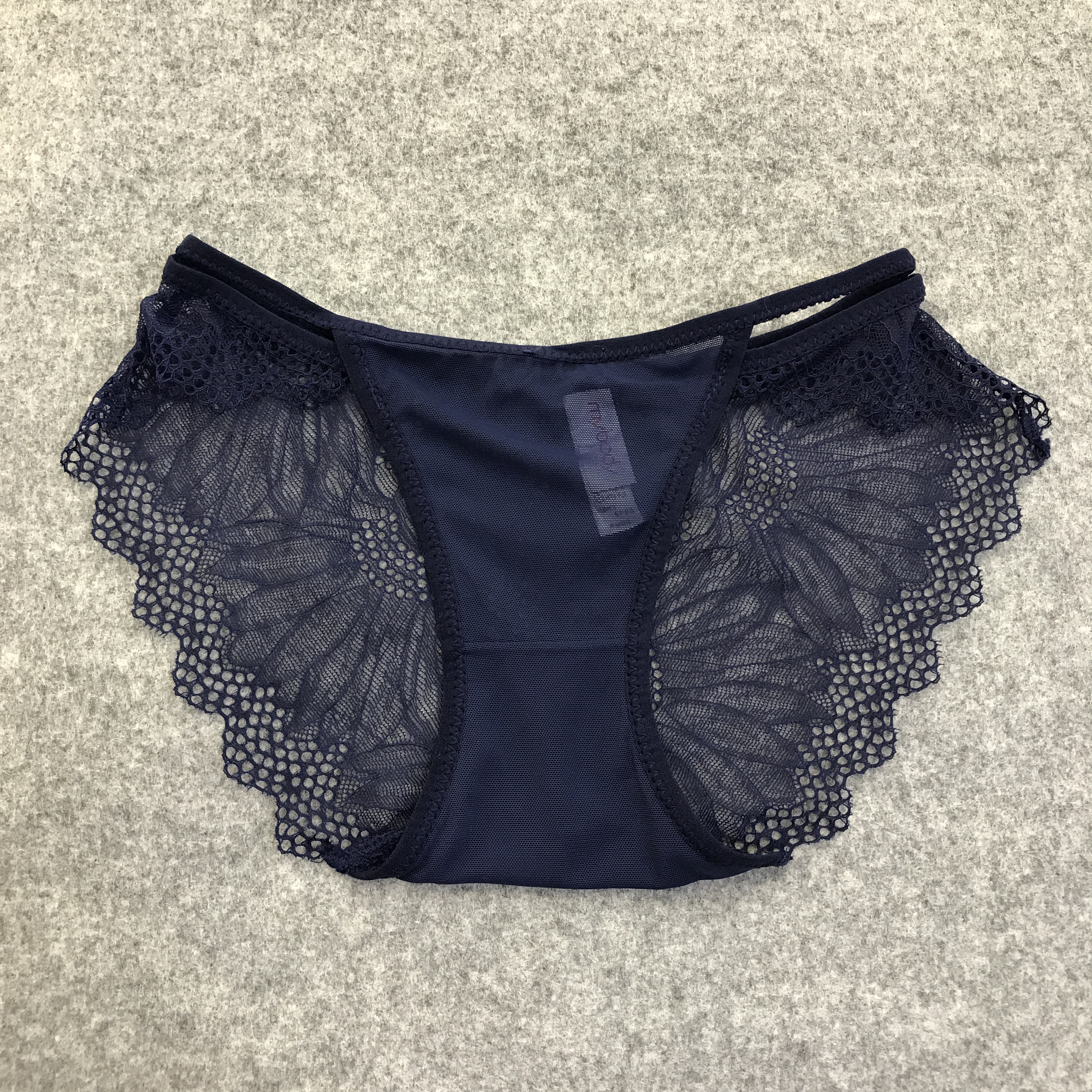 Panty thongs see-through nylon sexy tongue lace wo