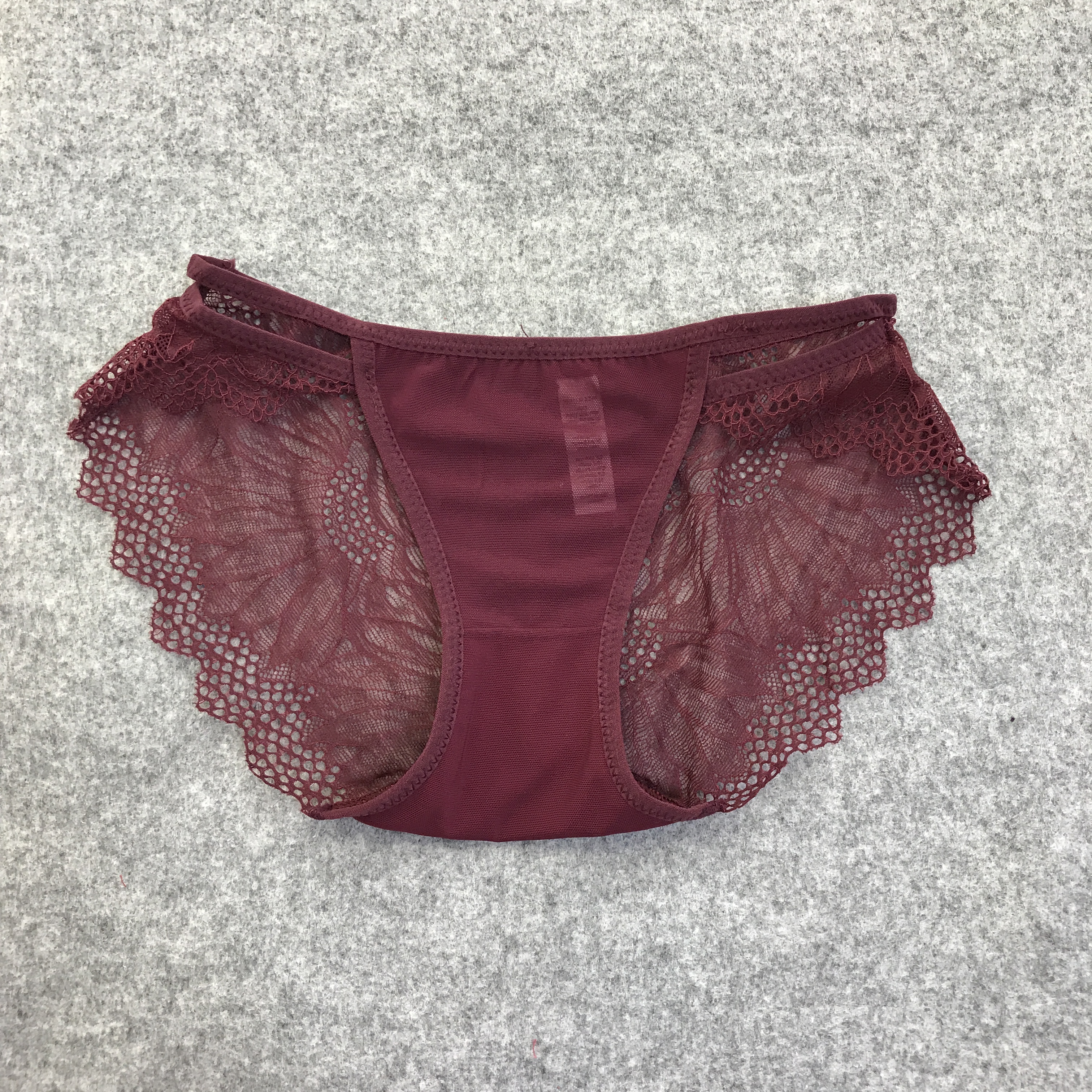 Panty thongs see-through nylon sexy tongue lace wo